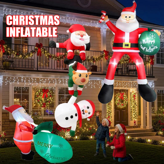 Christmas Inflatable Santa Claus for Yard & Roof