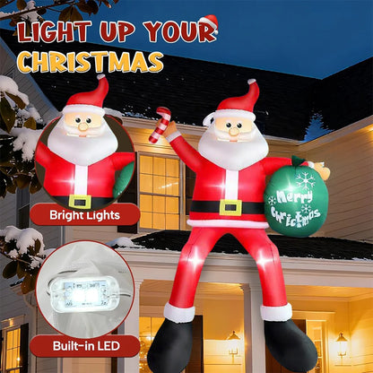 Christmas Inflatable Santa Claus for Yard & Roof