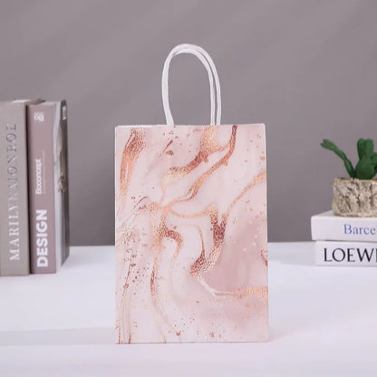 Marble Design Gift Bags – 5PCS