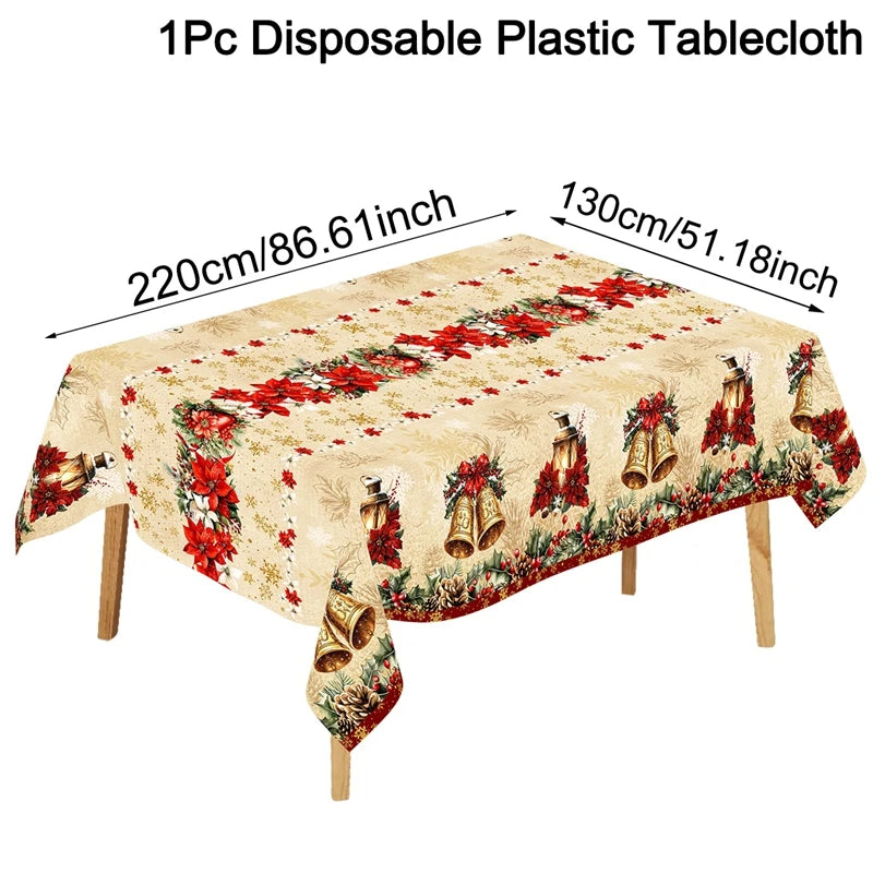 Santa Claus Christmas Table Cover – Festive Decor