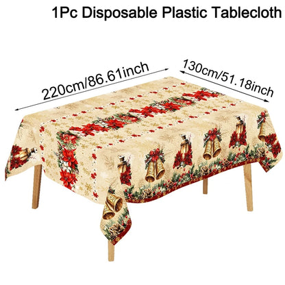Santa Claus Christmas Table Cover – Festive Decor