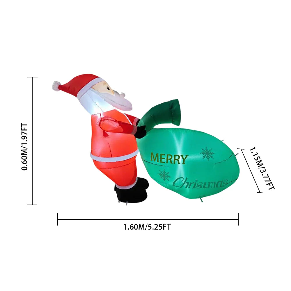 Christmas Inflatable Santa Claus for Yard & Roof