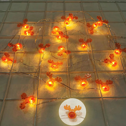 Runtowo LED Santa & Snowman String Lights