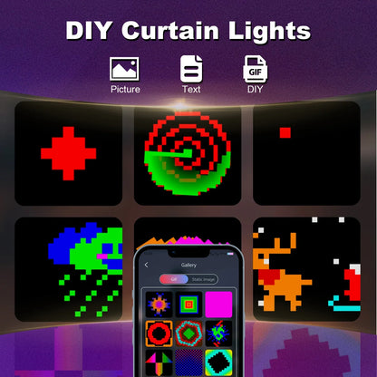 400 LED Smart Curtain Fairy Lights