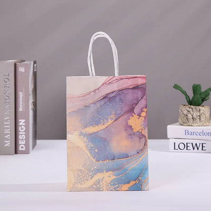 Marble Design Gift Bags – 5PCS