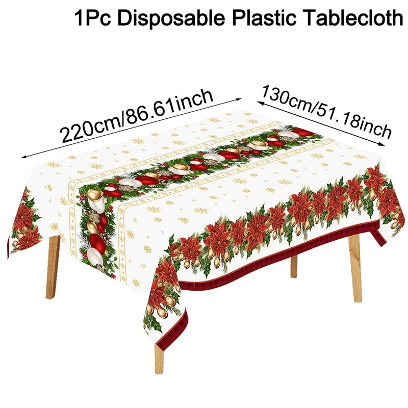 Santa Claus Christmas Table Cover – Festive Decor