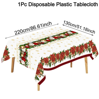 Santa Claus Christmas Table Cover – Festive Decor