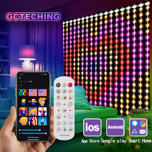 400 LED Smart Curtain Fairy Lights