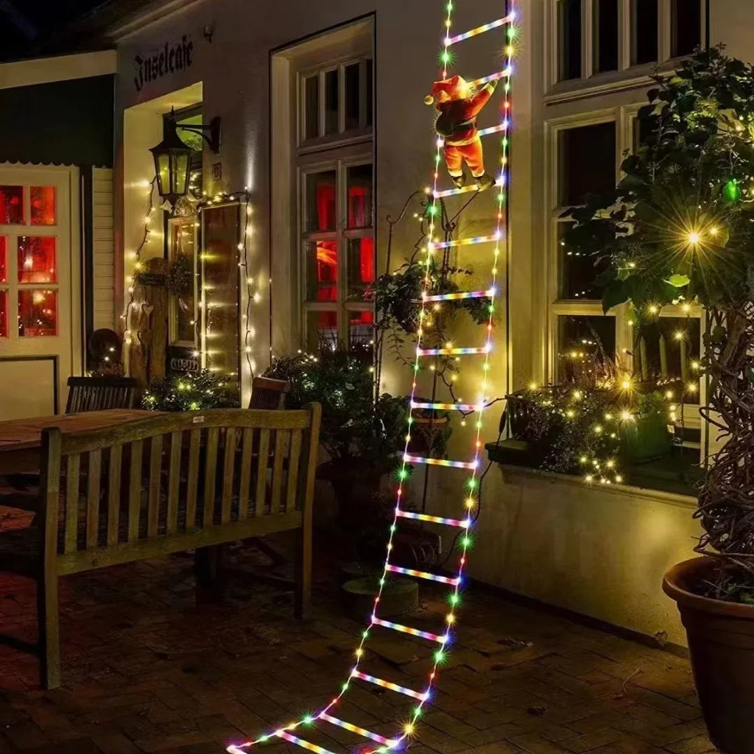 Santa Ladder String Lights 8 Modes