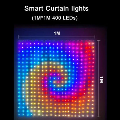 400 LED Smart Curtain Fairy Lights