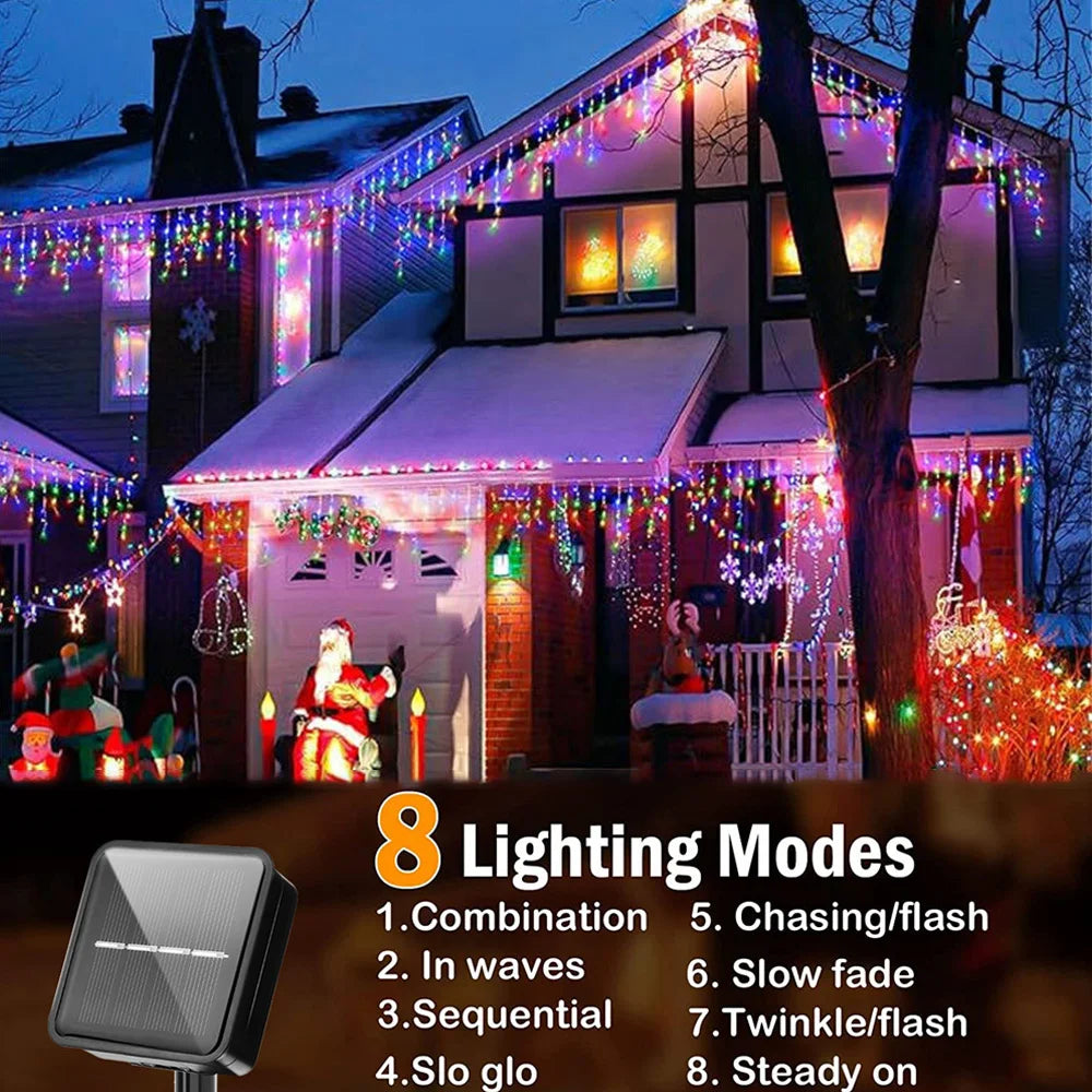 62/96LED Solar Fairy Lights for Christmas Decor