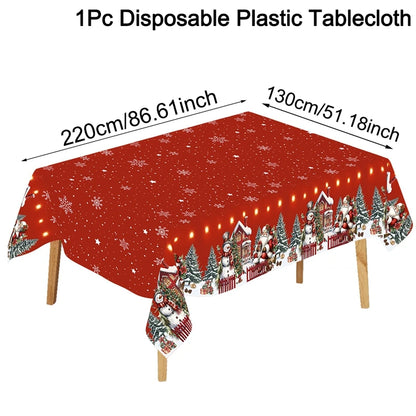 Santa Claus Christmas Table Cover – Festive Decor