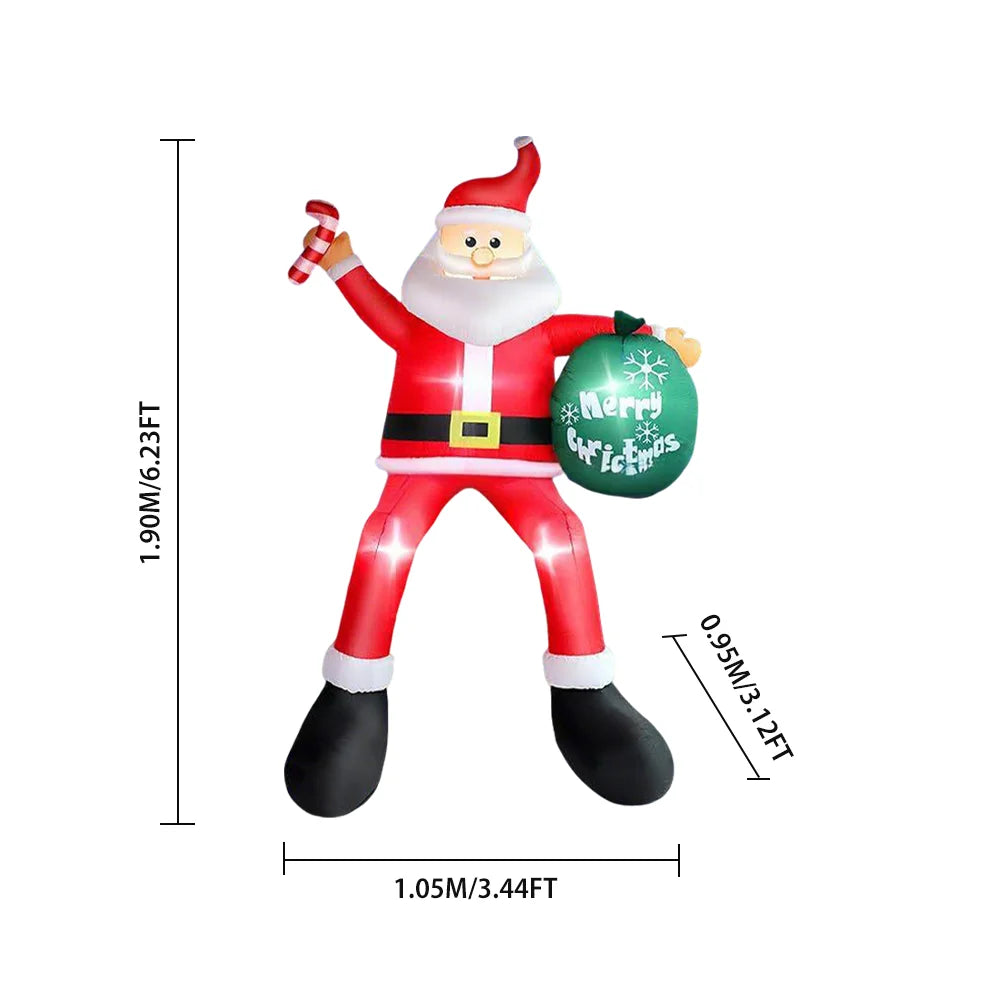Christmas Inflatable Santa Claus for Yard & Roof