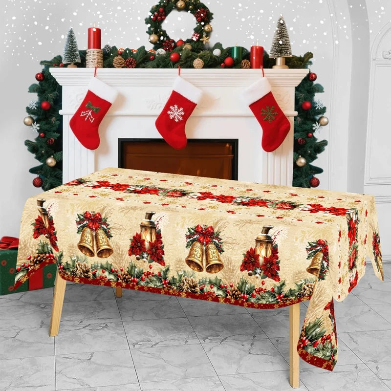 Santa Claus Christmas Table Cover – Festive Decor