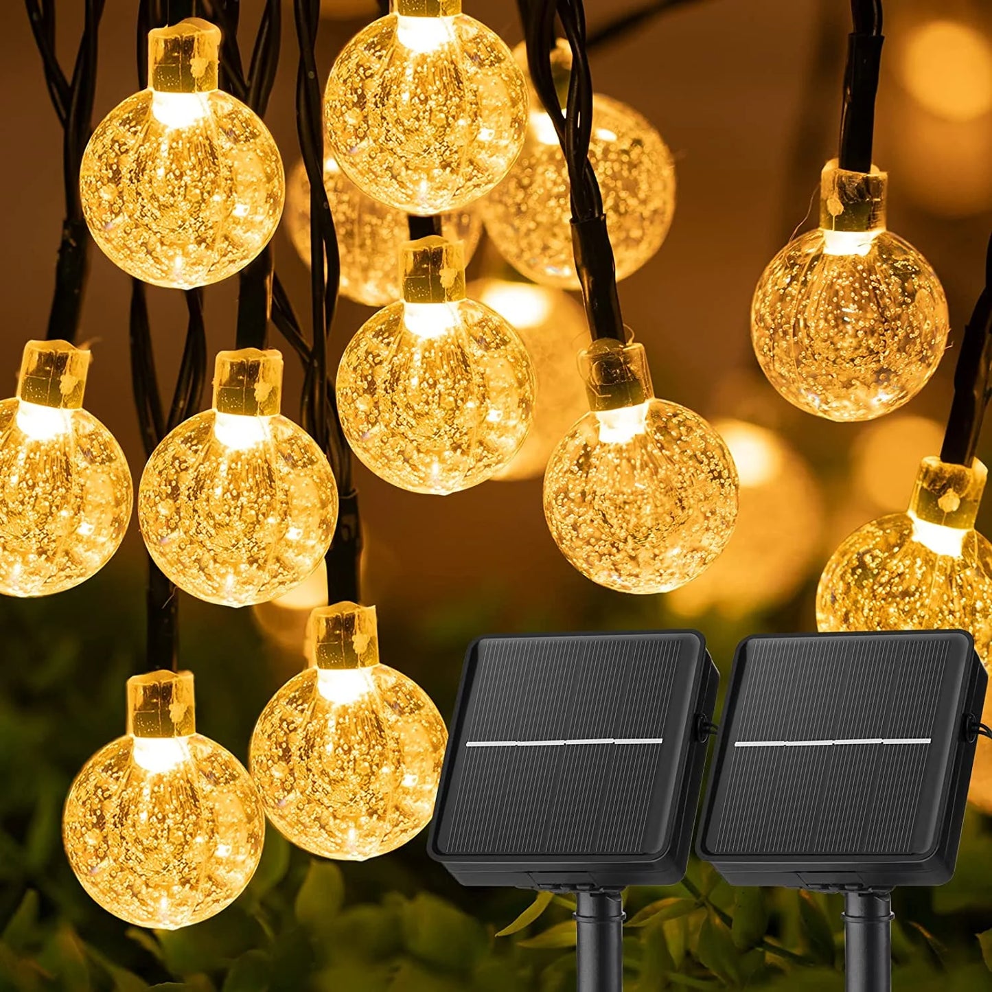 Solar Crystal String Lights – 8 Modes