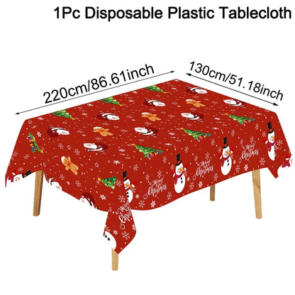 Santa Claus Christmas Table Cover – Festive Decor