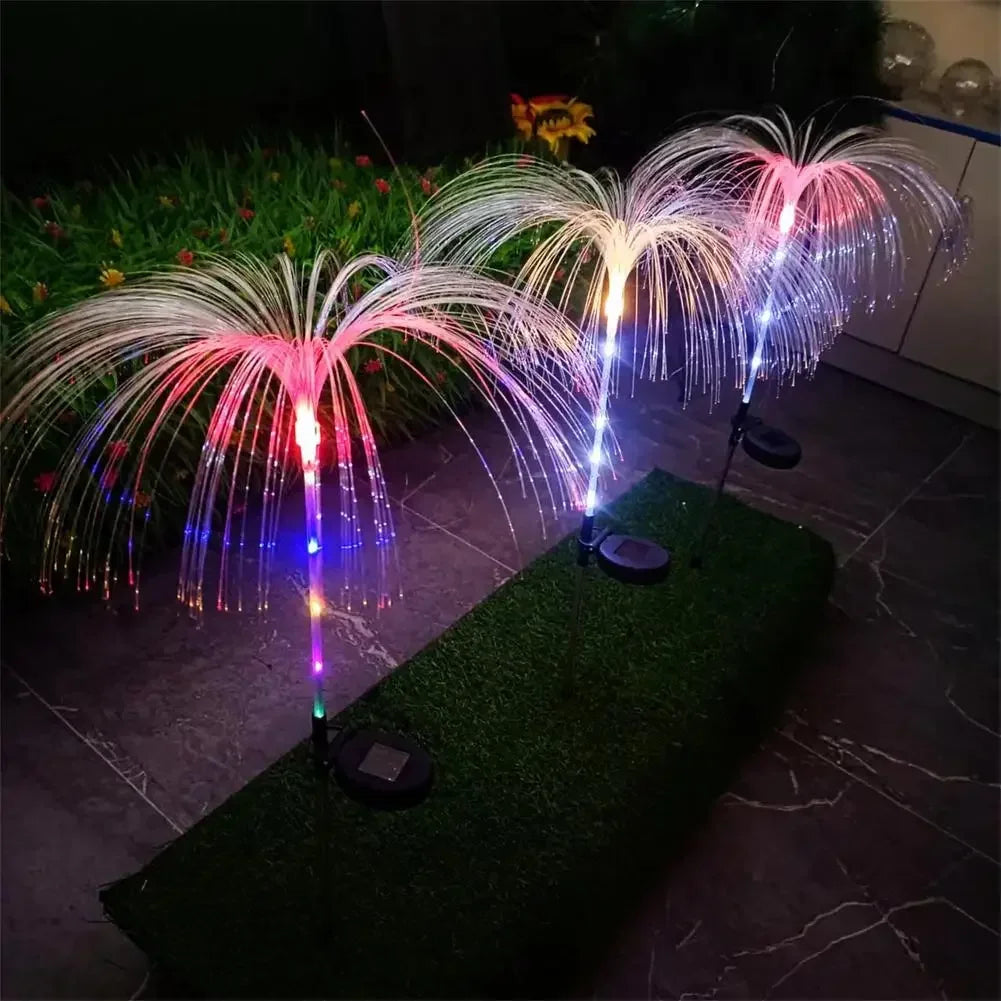 Solar Power Flower Lamp for Garden Decoration