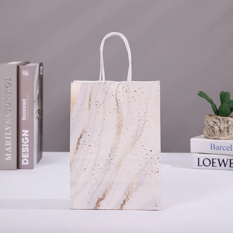 Marble Design Gift Bags – 5PCS