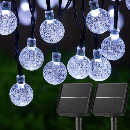 Solar Crystal String Lights – 8 Modes
