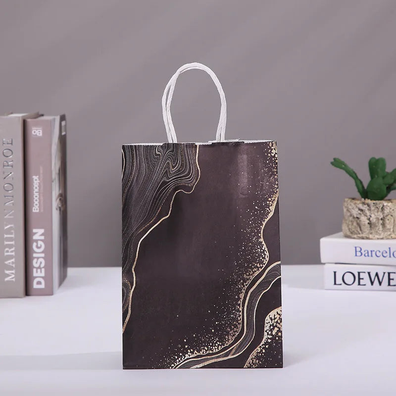 Marble Design Gift Bags – 5PCS