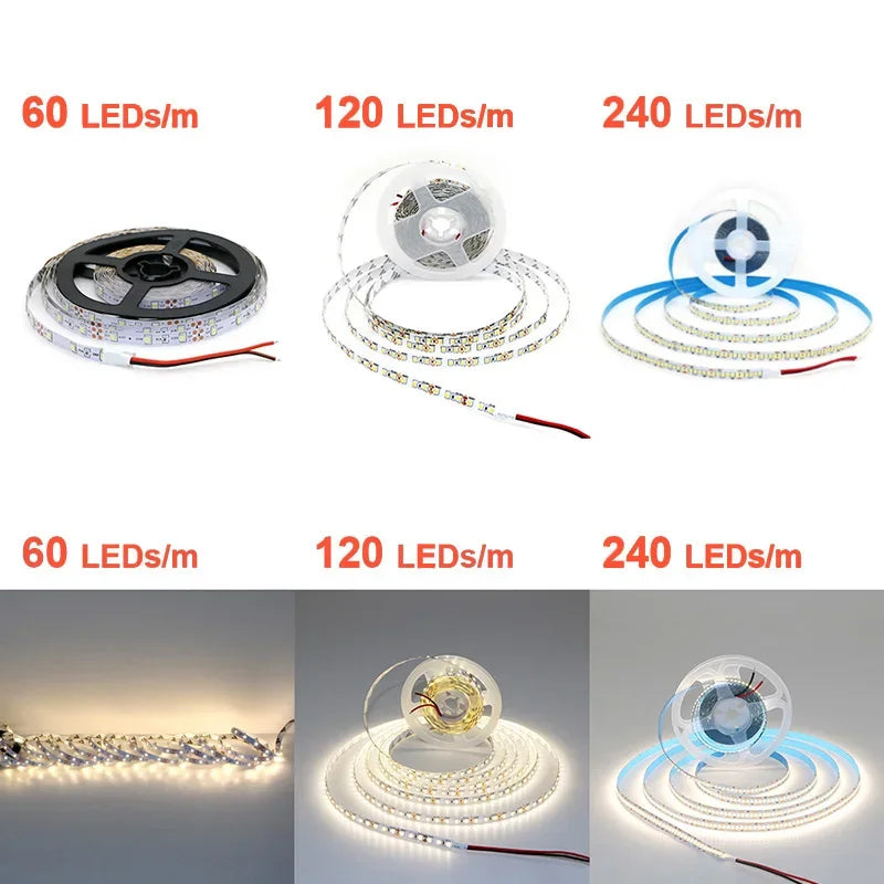 2835 LED Light Strip Flexible 12V/24V