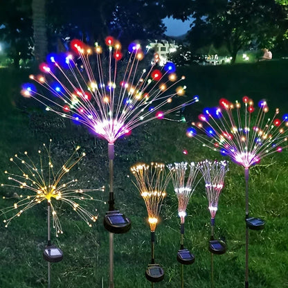 Waterproof Solar Fireworks Garden Light