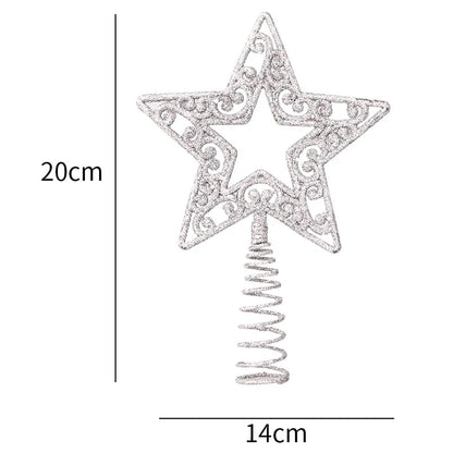 Glitter Xmas Tree Star Topper
