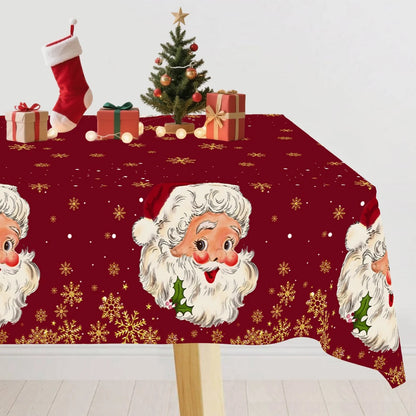 Santa Claus Christmas Table Cover – Festive Decor