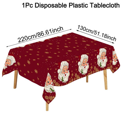 Santa Claus Christmas Table Cover – Festive Decor