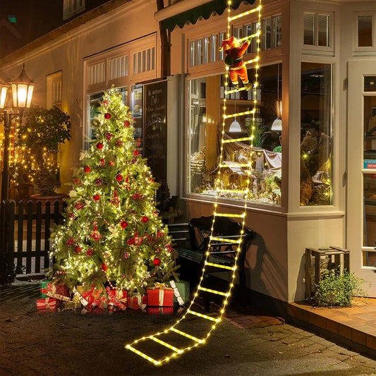 Santa Ladder String Lights 8 Modes
