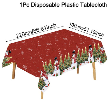 Santa Claus Christmas Table Cover – Festive Decor