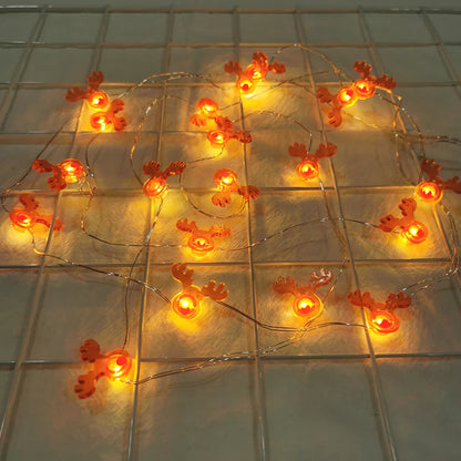 Runtowo LED Santa & Snowman String Lights