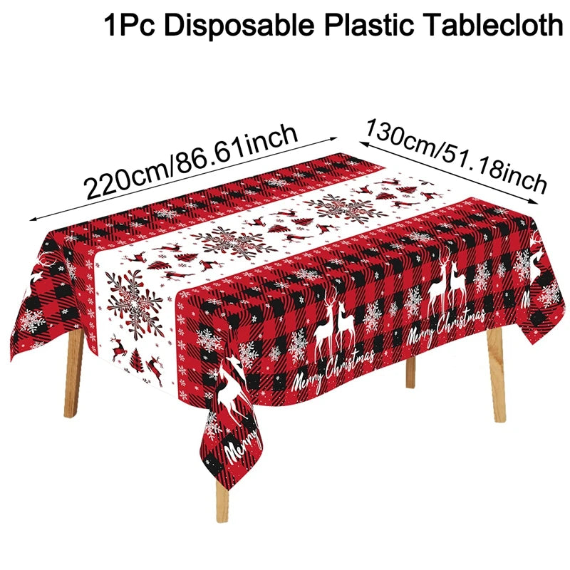 Santa Claus Christmas Table Cover – Festive Decor