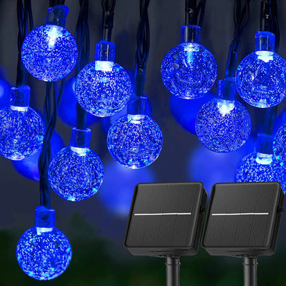 Solar Crystal String Lights – 8 Modes