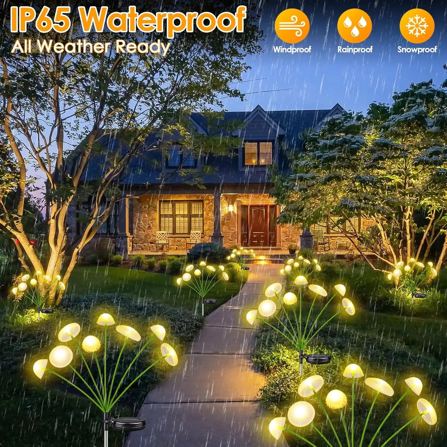 LED Solar Garden Lights Dual Mode Outdoor