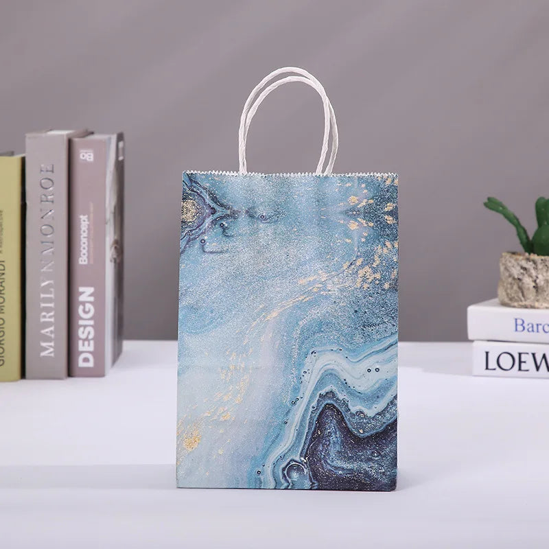 Marble Design Gift Bags – 5PCS