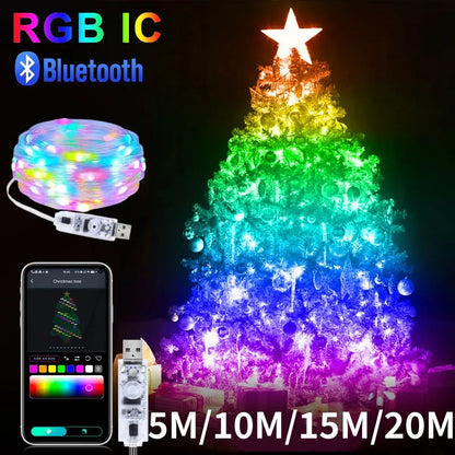 USB RGBIC Smart Fairy Lights 5M–20M