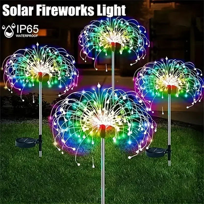 Solar Fireworks Lights with Remote Control